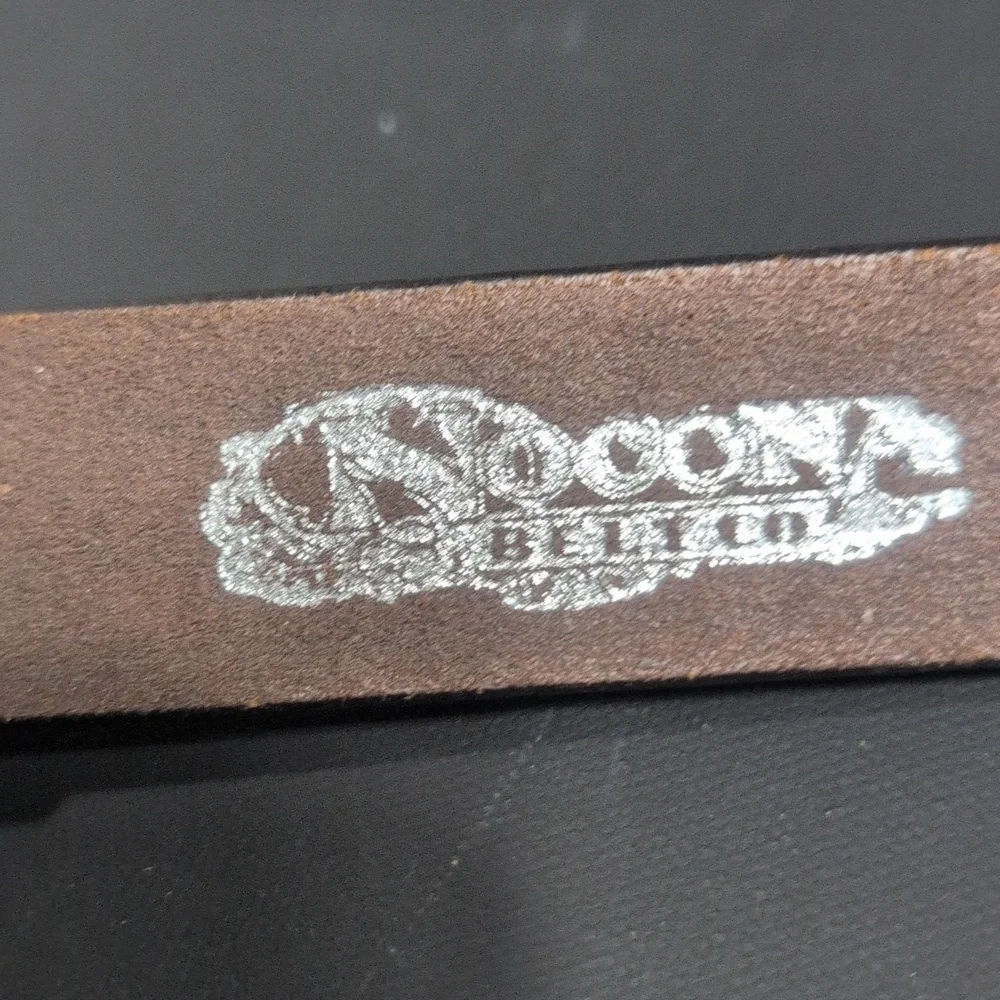 VINTAGE Nocona Tooled Leather Belt